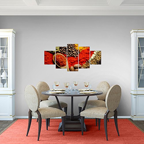 Küche - Gewürze Bild Kunstdruck auf Vlies-Leinwand S114