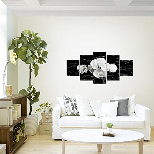 Orchidee Blumen Bild Kunstdruck auf Vlies-Leinwand B125