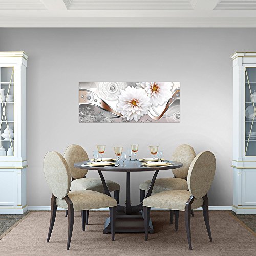 Chrysanthemen Blumen Bild Kunstdruck auf Vlies-Leinwand B333