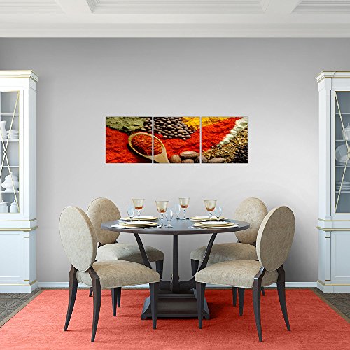 Küche - Gewürze Bild Kunstdruck auf Vlies-Leinwand S110