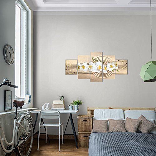 Orchidee Blumen Bild Kunstdruck auf Vlies-Leinwand B115