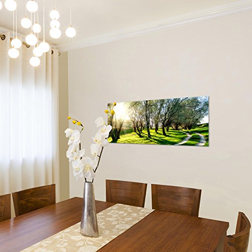 Wald Landschaft Bild Kunstdruck auf Vlies-Leinwand L098
