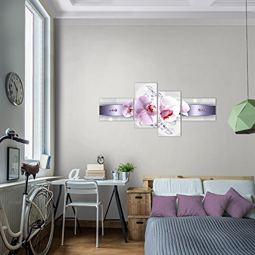 Orchidee Blumen Bild Kunstdruck auf Vlies-Leinwand B374
