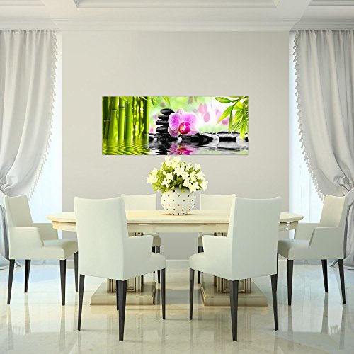 Orchidee Blumen Bild Kunstdruck auf Vlies-Leinwand B130