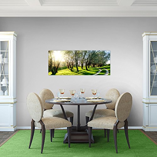 Wald Landschaft Bild Kunstdruck auf Vlies-Leinwand L098