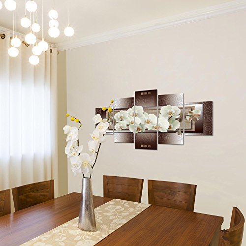 Orchidee Blumen Bild Kunstdruck auf Vlies-Leinwand B146