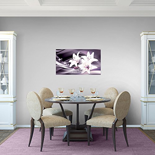 Lilie Blumen Bild Kunstdruck auf Vlies-Leinwand B262