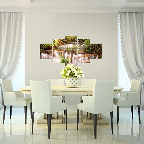 Wasserfall Landschaft Bild Kunstdruck auf Vlies-Leinwand L146