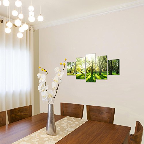 Wald Landschaft Bild Kunstdruck auf Vlies-Leinwand L068