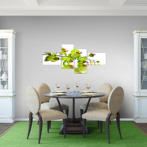 Orchidee Blumen Bild Kunstdruck auf Vlies-Leinwand B153