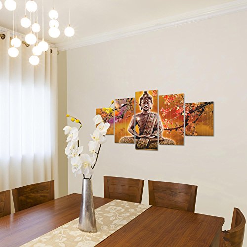 Buddha Feng Shui Bild Kunstdruck auf Vlies-Leinwand F038