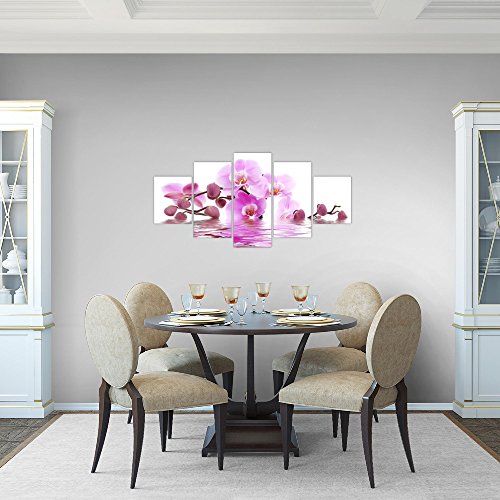 Orchidee Blumen Bild Kunstdruck auf Vlies-Leinwand B158