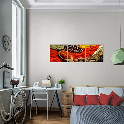 Küche - Gewürze Bild Kunstdruck auf Vlies-Leinwand S110
