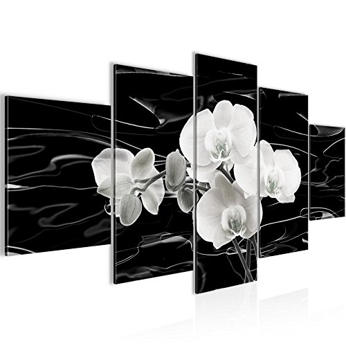 Orchidee Blumen Bild Kunstdruck auf Vlies-Leinwand B125