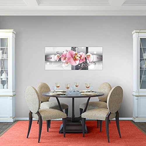 Orchidee Blumen Bild Kunstdruck auf Vlies-Leinwand B363
