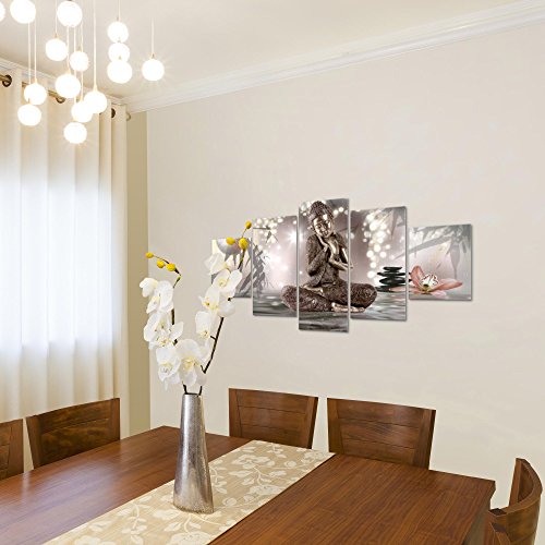 Buddha Feng Shui Bild Kunstdruck auf Vlies-Leinwand F043