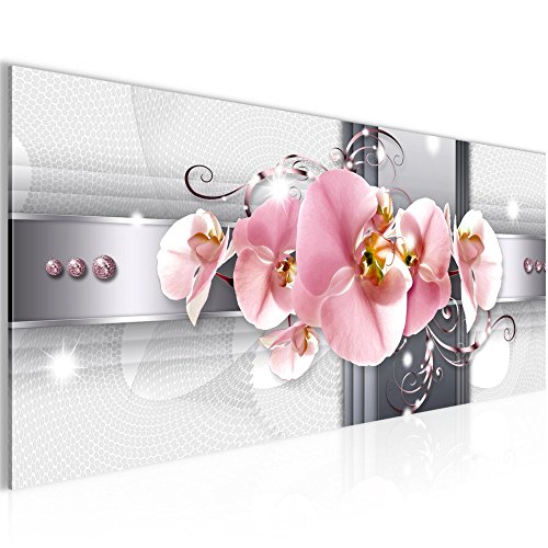Orchidee Blumen Bild Kunstdruck auf Vlies-Leinwand B363