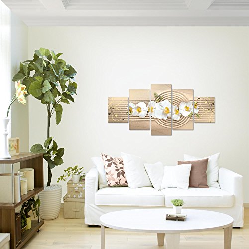 Orchidee Blumen Bild Kunstdruck auf Vlies-Leinwand B115