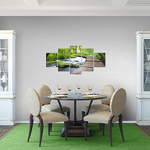 Brücke Landschaft Bild Kunstdruck auf Vlies-Leinwand L184
