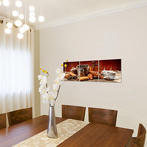 Kaffee Coffee Bild Kunstdruck auf Vlies-Leinwand S099