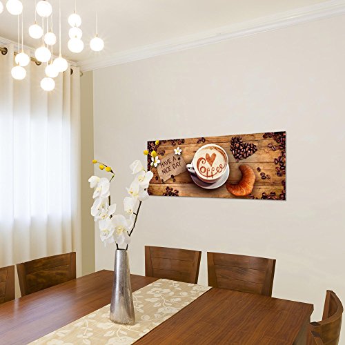 Kaffee Coffee Bild Kunstdruck auf Vlies-Leinwand S103