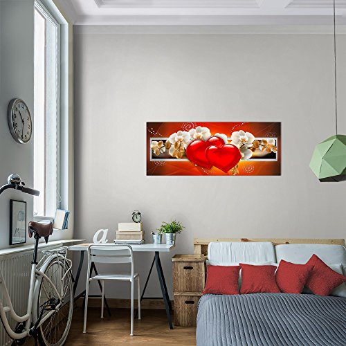 Orchidee Blumen Bild Kunstdruck auf Vlies-Leinwand B057