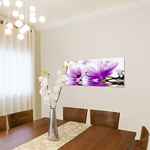 Magnolien Blumen Bild Kunstdruck auf Vlies-Leinwand B279