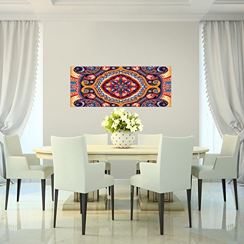 Mandala Abstrakt Bild Kunstdruck auf Vlies-Leinwand S197