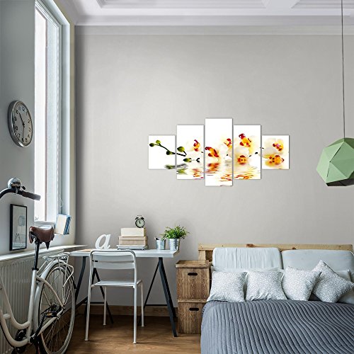 Orchidee Blumen Bild Kunstdruck auf Vlies-Leinwand B167