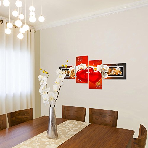 Orchidee Blumen Bild Kunstdruck auf Vlies-Leinwand B366