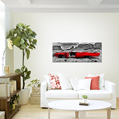 Auto Grand Canyon Landschaft Bild Kunstdruck auf Vlies-Leinwand L164