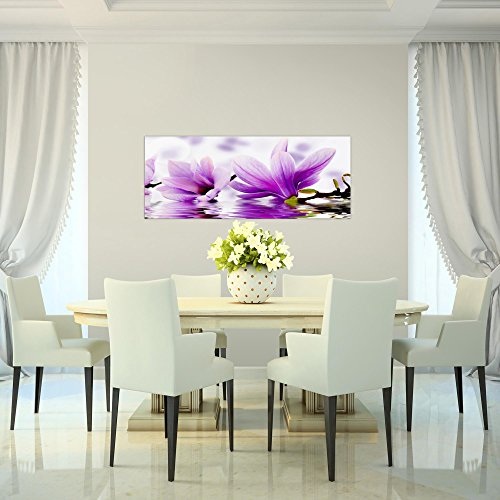 Magnolien Blumen Bild Kunstdruck auf Vlies-Leinwand B279