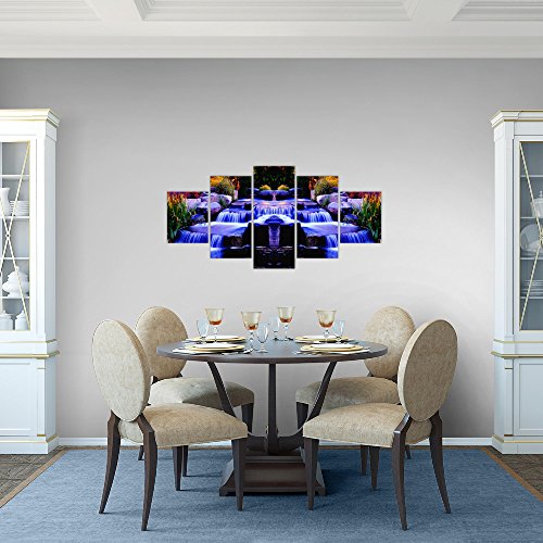 Wasserfall Landschaft Bild Kunstdruck auf Vlies-Leinwand L186