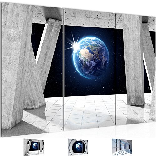 Weltraum Planet Bild Kunstdruck auf Vlies-Leinwand S193
