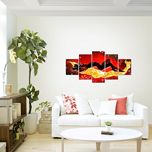Abstrakt Frau Bild Kunstdruck auf Vlies-Leinwand S243