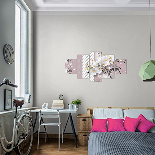 Orchidee Blumen Bild Kunstdruck auf Vlies-Leinwand B361