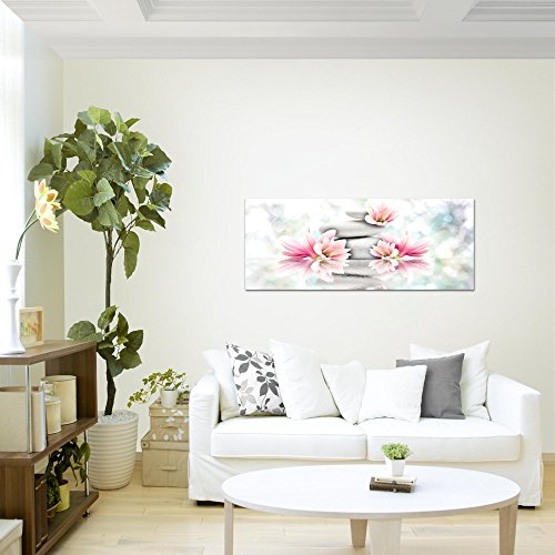 Magnolien Blumen Bild Kunstdruck auf Vlies-Leinwand B306