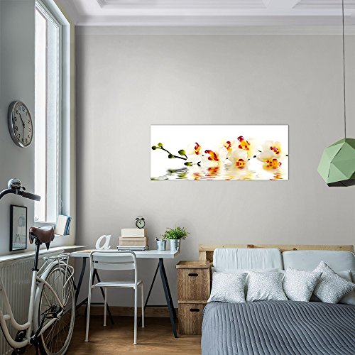 Orchidee Blumen Bild Kunstdruck auf Vlies-Leinwand B062