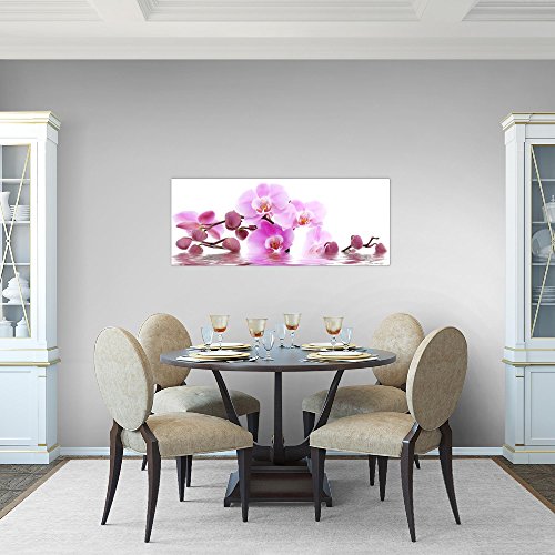 Orchidee Blumen Bild Kunstdruck auf Vlies-Leinwand B050