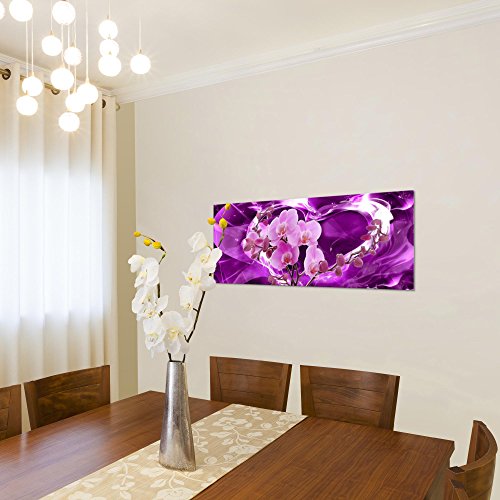 Orchidee Blumen Bild Kunstdruck auf Vlies-Leinwand B059