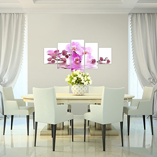 Orchidee Blumen Bild Kunstdruck auf Vlies-Leinwand B158