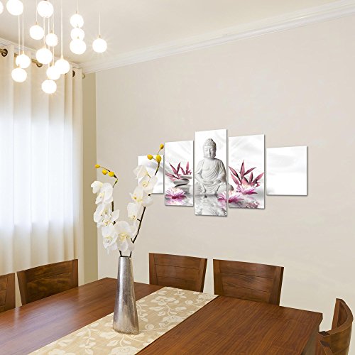 Buddha Feng Shui Bild Kunstdruck auf Vlies-Leinwand F062