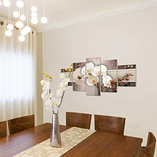 Orchidee Blumen Bild Kunstdruck auf Vlies-Leinwand B142