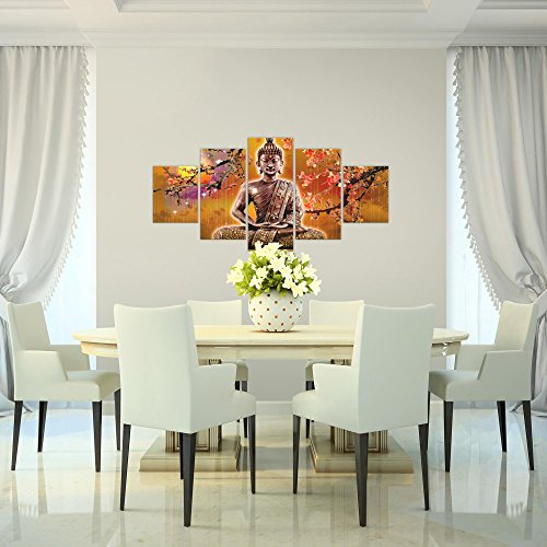 Buddha Feng Shui Bild Kunstdruck auf Vlies-Leinwand F038
