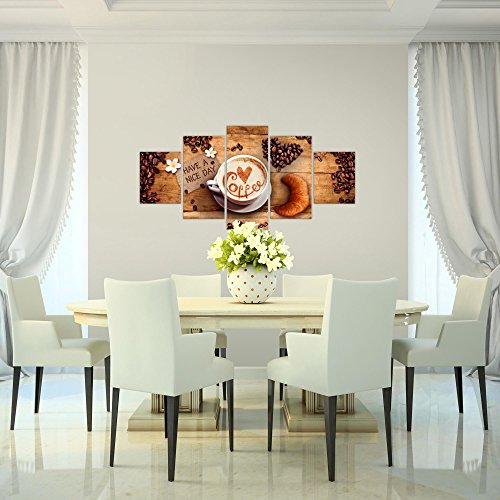 Kaffee Coffee Bild Kunstdruck auf Vlies-Leinwand S104