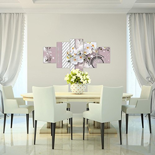 Orchidee Blumen Bild Kunstdruck auf Vlies-Leinwand B361
