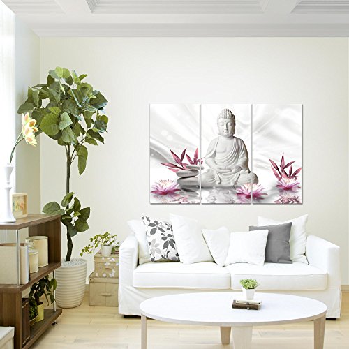 Buddha Feng Shui Bild Kunstdruck auf Vlies-Leinwand F063
