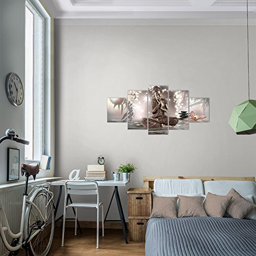 Buddha Feng Shui Bild Kunstdruck auf Vlies-Leinwand F043