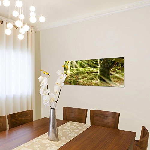 Wald Landschaft Bild Kunstdruck auf Vlies-Leinwand L089