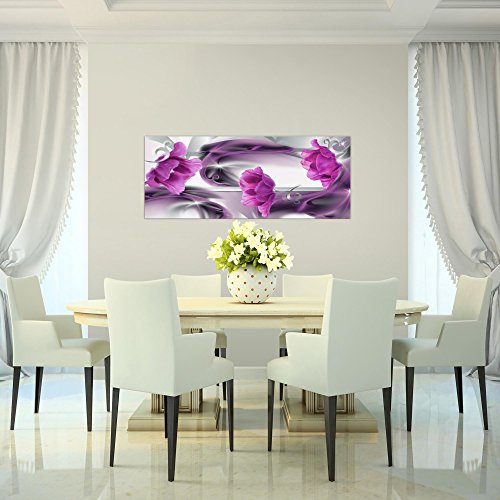 Tulpen Blumen Bild Kunstdruck auf Vlies-Leinwand F458
